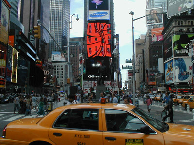 une vue du quartier Times Square